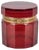 Ruby Red and Gilt Silver Faceted Murano Glass Jewelry Box, Italy, 1920s For Sale