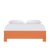 Wood Silas Platform Bed Queen - Orange For Sale - Image 7 of 12