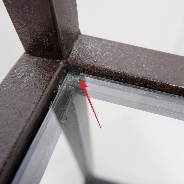 Vintage Pagoda Style Shelves in Black Metal, Set of 2 For Sale - Image 12 of 14