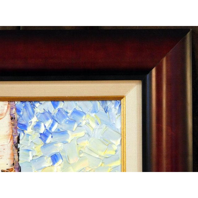 Maya Eventov River Reflections II Original Acrylic Painting on Canvas HandSigned For Sale - Image 9 of 10