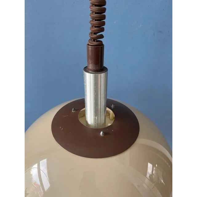 Mid-Century Mushroom Pendant Lamp from Dijkstra For Sale - Image 9 of 11