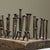 Chestnut Antique Untitled Found Art Brutalist Nail Assemblage (Outsider Art) For Sale - Image 8 of 10