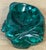 Gemstone Chinese Carved Malachite Scholar’s Brush Washer in the Form of a Lotus Leaf For Sale - Image 7 of 11