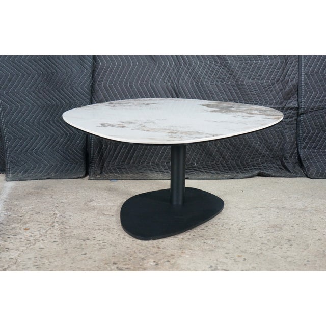 Lerin Ceramic Faux Marble Modern Contemporary Coffee Table 57" For Sale - Image 12 of 16
