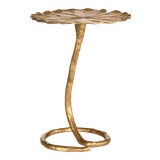 Morris Side Table in Gold For Sale
