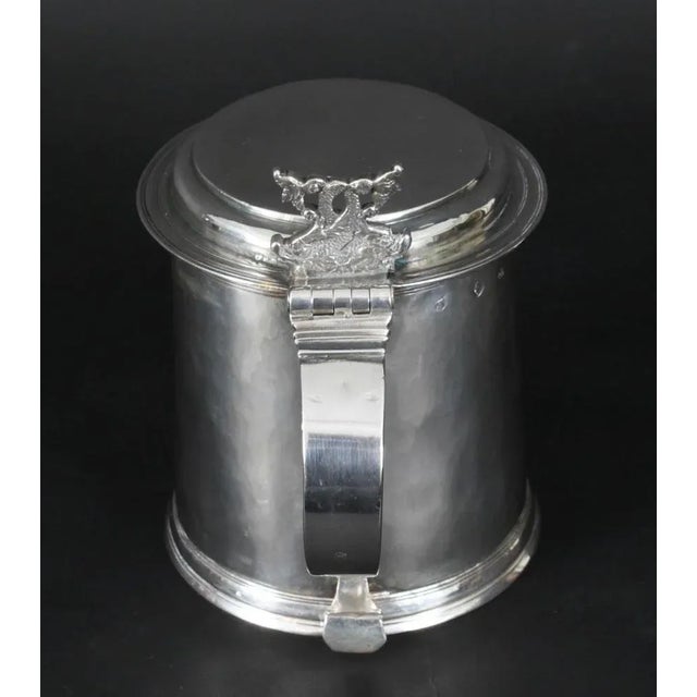 17th Century Charles II English Sterling Silver Tankard, 1680s For Sale - Image 10 of 18