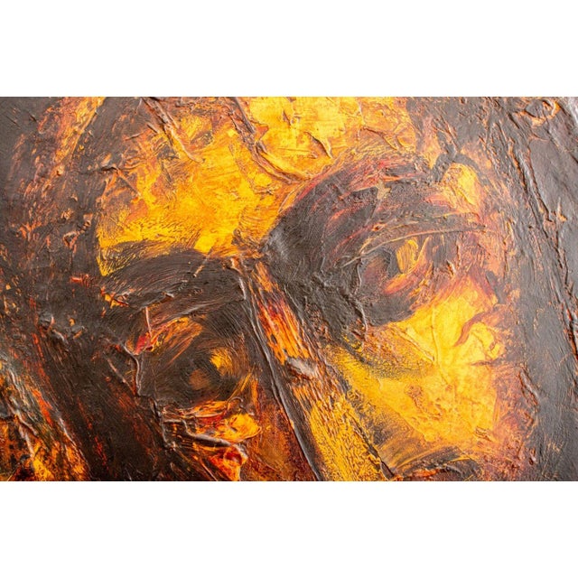 Joachim Probst Joachim Probst "Christ" Oil on Canvas, 1955 For Sale - Image 4 of 12