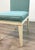 Modern Theodore Alexander Modern Robin's Egg Blue Fret Work Dining Chairs Set of 4 Ax40007 For Sale - Image 3 of 5