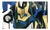 Gold Leaf Hand‑Painted Abstract Geometric Wall Panels, Set of 5 For Sale