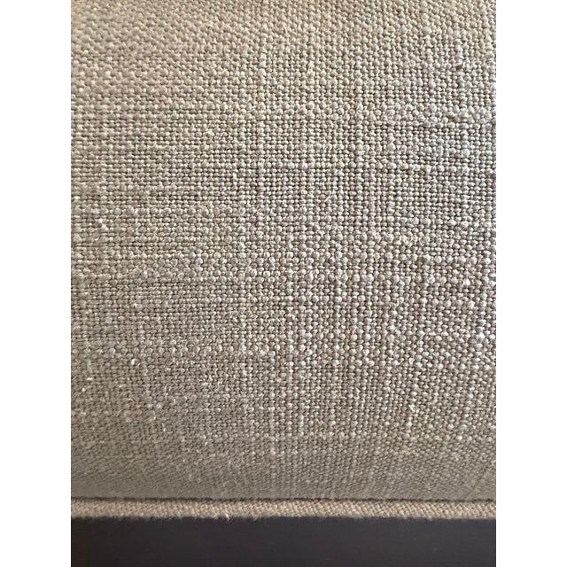 French Contemporary Fabric Panel Bed For Sale - Image 13 of 18