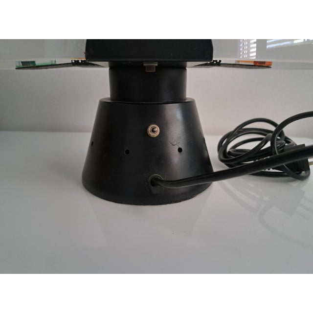 Metal Murano Glass Table Lamp from Maestri di Murano, 1980s For Sale - Image 7 of 10