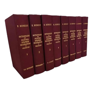 1960s E. Beñezit Dictionñaire Des Peintres Sculpteurs Dessinateurs Et Graveurs- Set of 8