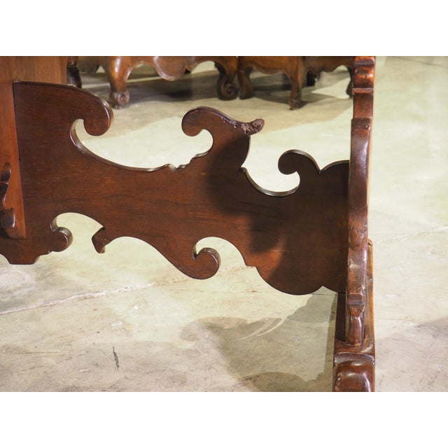 Antique Walnut Drop Leaf Table From Tuscany, Italy, Early 19th Century For Sale - Image 15 of 18