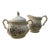 Mid 20th Century Myott, Meakin & Co. Ltd. "Jamestown" Pattern Floral Creamer and Sugar Set For Sale