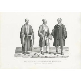 Honegger, Japanese Men and Their Costumes, 1845, Print For Sale