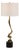 Spiraling Cordless Brass Buffet Lamp For Sale