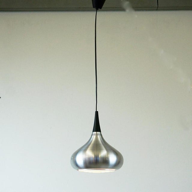 Black Silver Orient Pendant Lamp by Jo Hammerborg for Fog and Morup, 1960s For Sale - Image 8 of 12