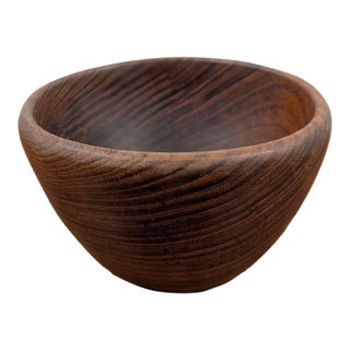 1960s Mid-Century Modern Sculptural Organic handCarved Centerpiece Bowl For Sale