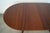 1960’s Mid-Century Danish Modern Trestle Leg Extendable Oval Dining Table With Leaf For Sale - Image 9 of 12