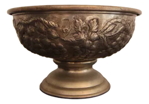 Early 20th Century Silver-Plated Brass Fruit Bowl, 1920s