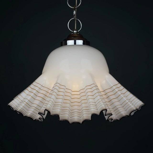 Vintage Murano Pendant Lamp by Vetreria De Majo, 1970s For Sale - Image 4 of 18