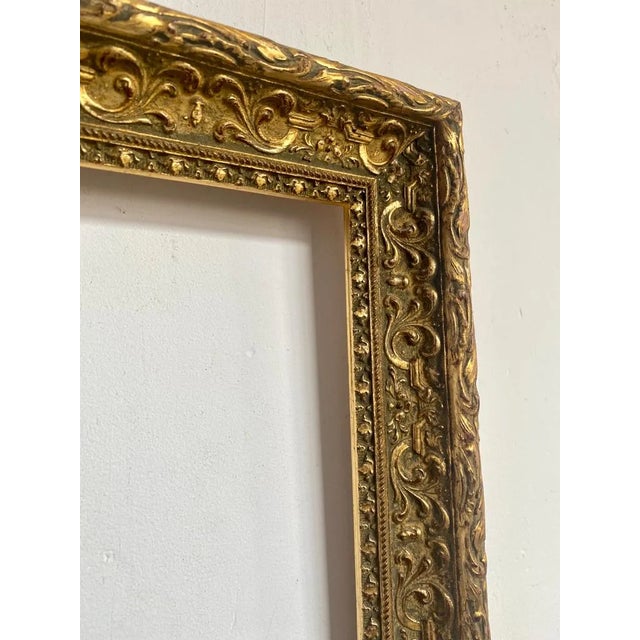 Bohemian Wooden Golden Frame For Sale - Image 4 of 6