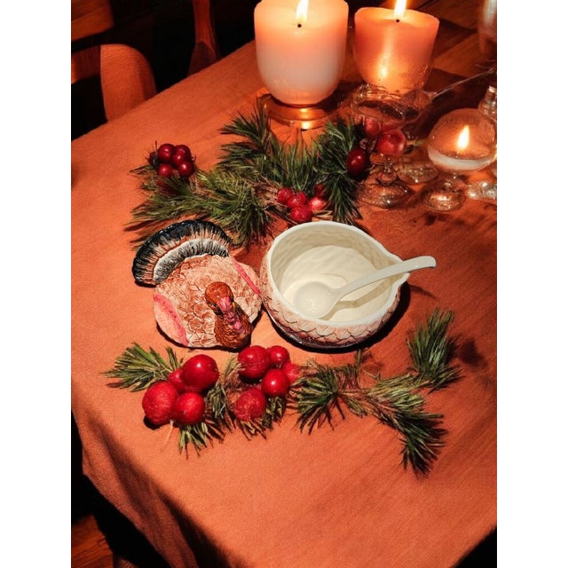 Ceramic Late 20th Century Traditional Turkey Soup Tureen / Thanksgiving Decor For Sale - Image 7 of 8
