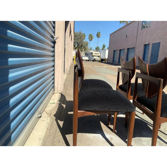 Wood Mid Century Style Solid Walnut Butterfly Dining Chairs - Set of 4 For Sale - Image 7 of 7
