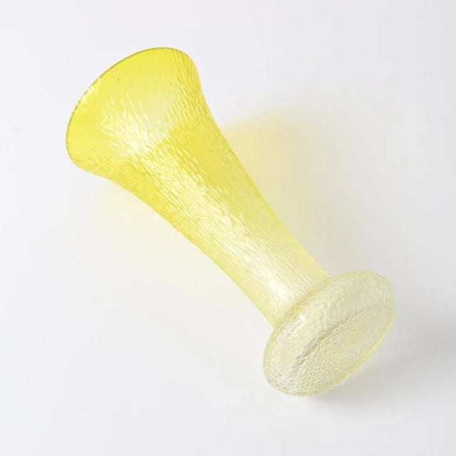 Yellow Martele Glass Vase from Wilhelm Kralk Sohn, 1920s For Sale - Image 7 of 11