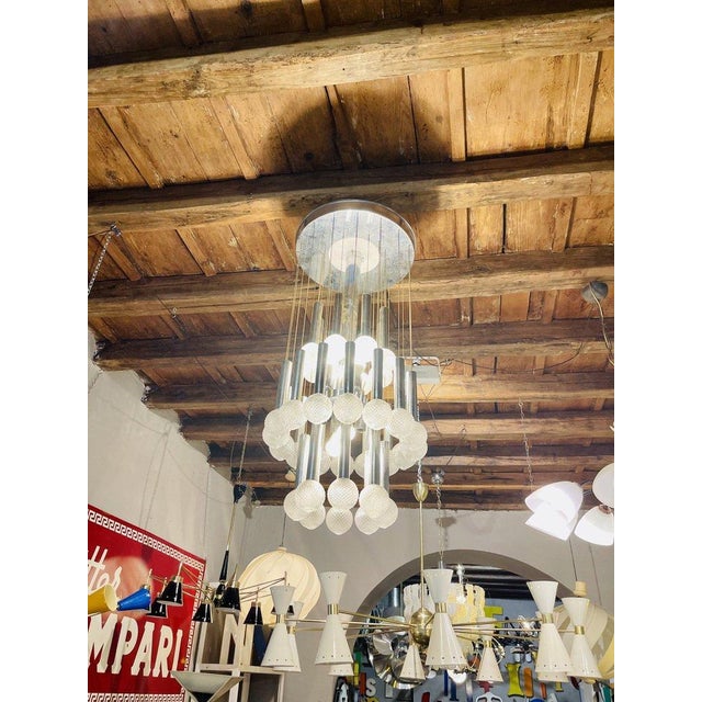 Gaetano Sciolari Chandelier by Gaetano Sciolari, 1970s For Sale - Image 4 of 6