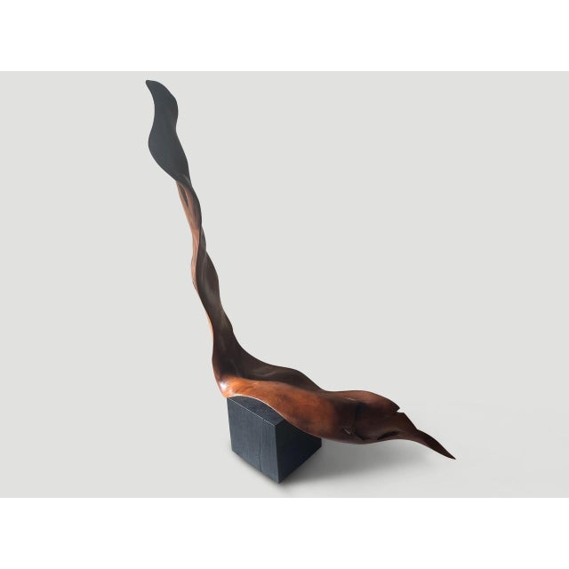 Andrianna Shamaris Mahogany Wood Sculptural Chair or Art Piece For Sale In New York - Image 6 of 18