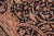 Art Nouveau Floral 1990's Pak-Persian Black/Green Wool Rug - 6'2'' X 9'0'' For Sale In New York - Image 6 of 9