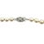Traditional 1960s Cultured Pearl 32 Inch Knotted Strand Necklace With 14k White Gold Filigree Clasp For Sale - Image 3 of 3