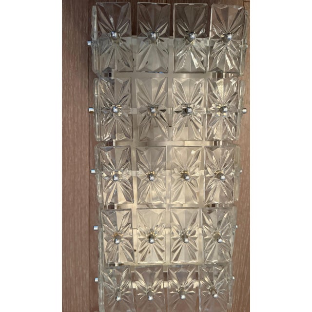 1960s Mid Century Modern Crystal East German DDR Veb Narva Leuchten Wall Lamps - a Pair For Sale - Image 13 of 15