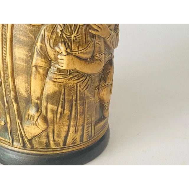 Black 20th Century German Ceramic Beer Jug For Sale - Image 8 of 12