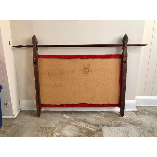 1970s 1970s Witco Wood Bull Wall Hanging For Sale - Image 5 of 5