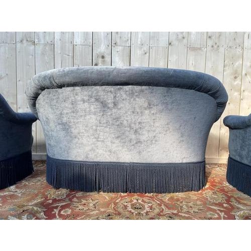 Toad Lounge Sofa, Armchairs and Ottoman, Set of 4 For Sale - Image 10 of 11