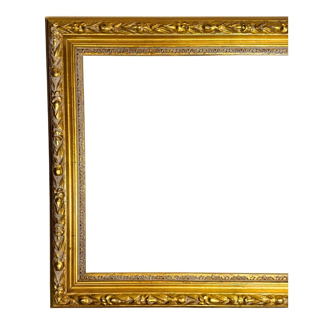 Mid 20th Century Vintage Tiffany Style Gilt-Bronze Ornate Picture Frame**OBO** For Sale - Image 5 of 5