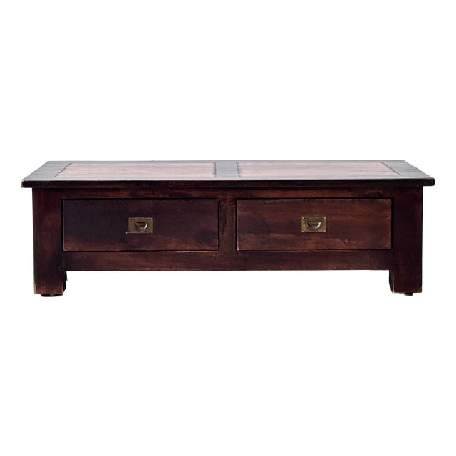 Colonial Coffee Table with Drawers For Sale
