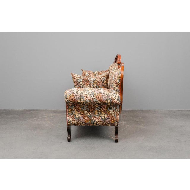 Biedermeier Sofa in Mahogany, Mid-19th Century For Sale - Image 5 of 18
