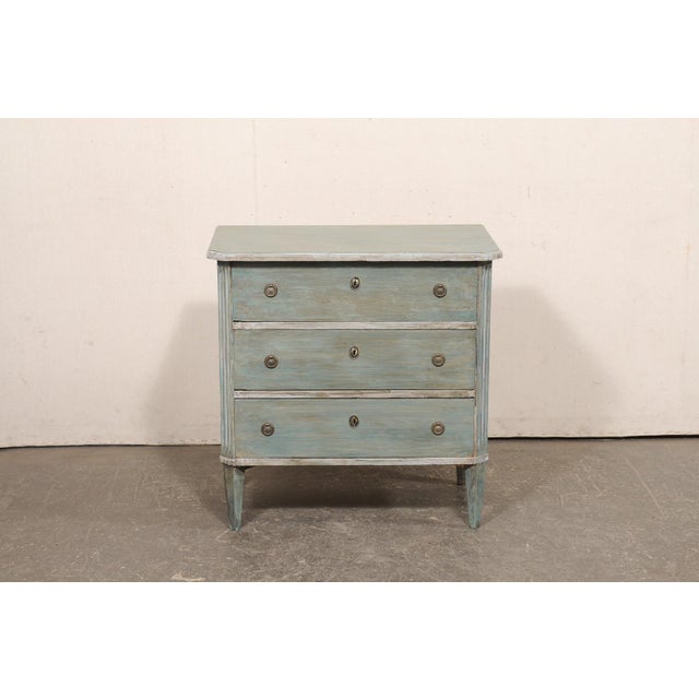 Mid 20th Century Swedish Blue/Green Chest For Sale - Image 9 of 12