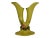 Ceramic 1950s Hull Pottery Woodland Double Bud Vase Green With Pink Floral For Sale - Image 7 of 7