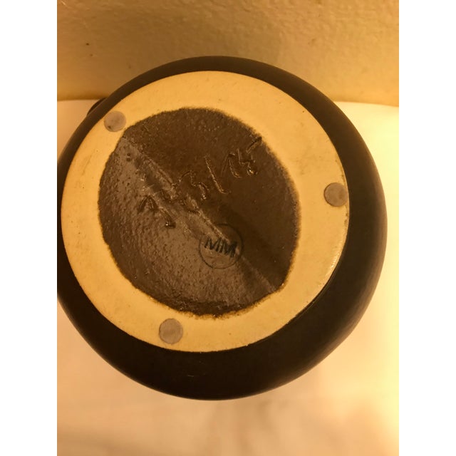 Mid Century Modern German Ceramic Pottery Vase by Silberdistel For Sale - Image 4 of 9