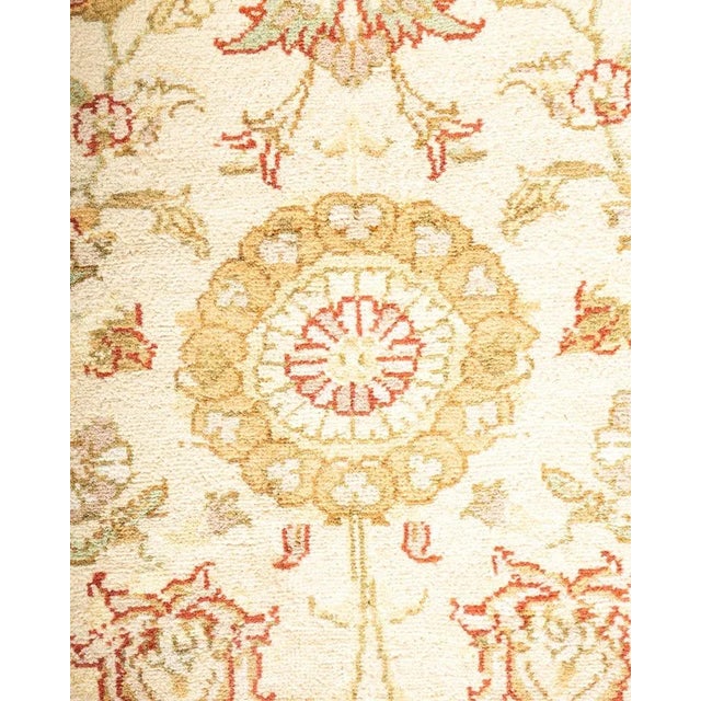 Traditional Mogul, One-of-a-Kind Hand-Knotted Area Rug in Ivory, 9' 2" x 12' 0" For Sale - Image 3 of 8