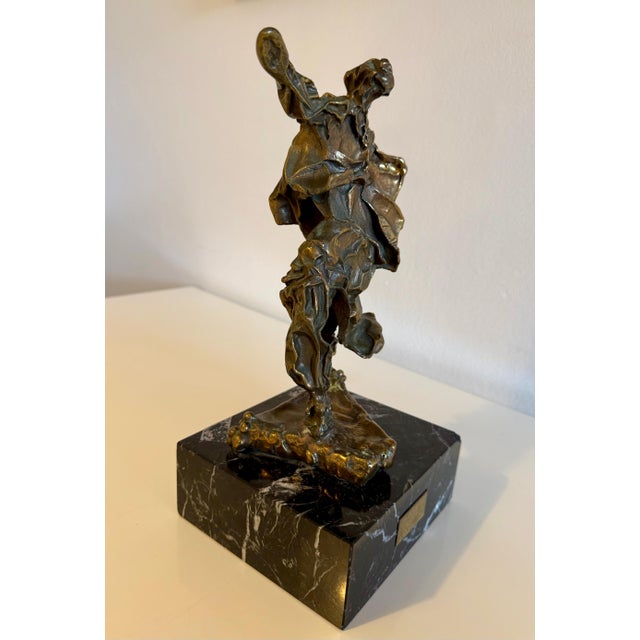 Surrealism Salvador Dalí­, Large Original Surrealist Bronze Marble Sculpture Alma Del Quijote Salvador Dali For Sale - Image 3 of 18