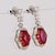 Metal Certified 9.47 Carat Burma Ruby & Diamond Milgrain Chandelier Drop Earrings, A Pair For Sale - Image 7 of 9