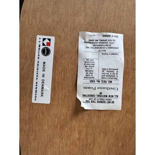 Mid-Century Danish Modern j.l. Møller–Højbjerg Rosewood Dining Chairs – Set of 6, Denmark For Sale In Miami - Image 6 of 12