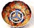 A late Meiji period Japanese Imari porcelain bowl with scalloped edges, interior decoration with Dragon vignettes and...