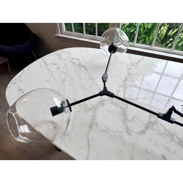 Lindsey Adelman Studio 3-Globe Branching Bubble Chandelier For Sale - Image 4 of 14