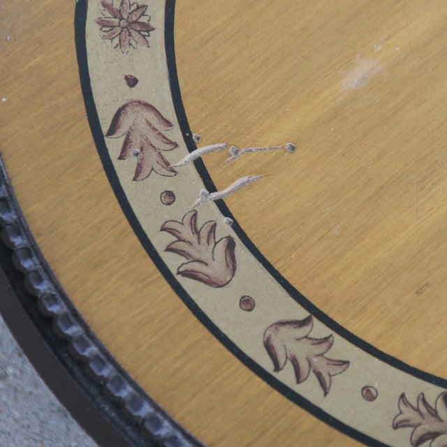 Late 20th Century Round Pedestal Occasional Table For Sale - Image 5 of 6